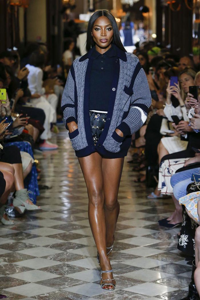 Naomi Campbell Miu Miu Resort 2019